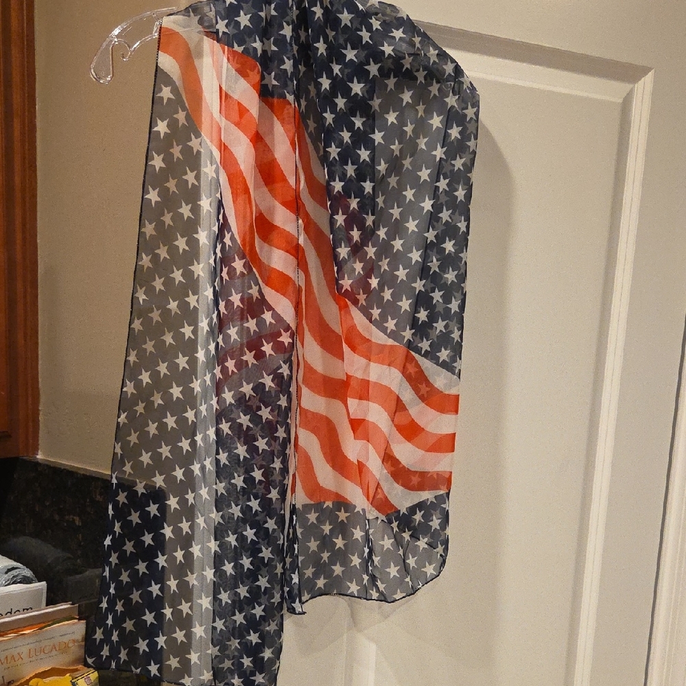 American Flag Pattern Scarf
